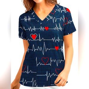 🛍️Size "S" Medical Scrub Top with Pockets.